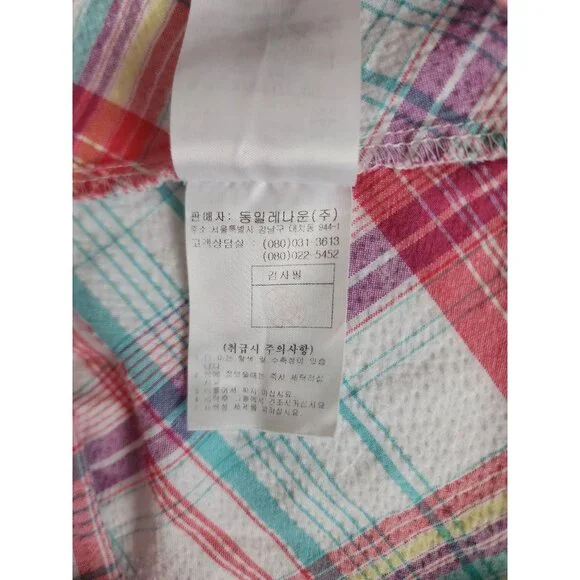 Arnold Palmer Little Girls Pink/Multicolor Plaid Sleeveless Dress Size 60-120 cm - Picture 9 of 10